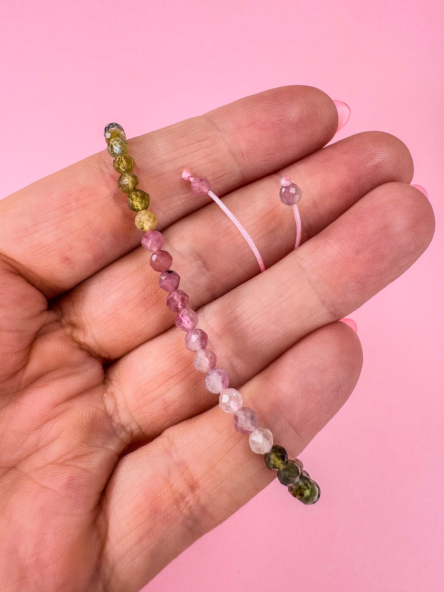 Rainbow Tourmaline Bracelet To Balance & Protect