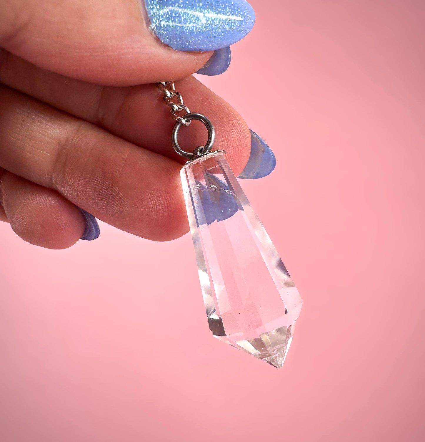 Clear Quartz Point Pendulum to Receive Clear Guidance