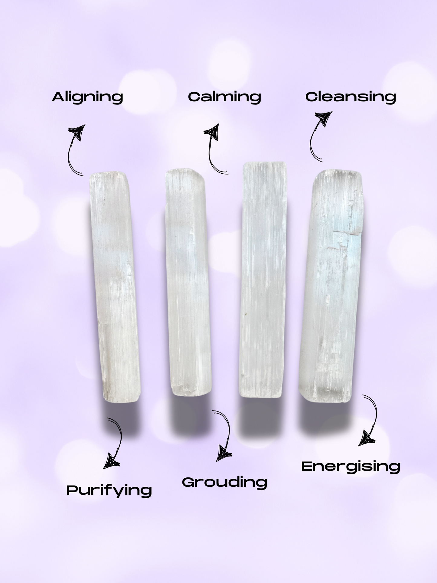 Selenite Wand To Cleanse, Charge & Elevate Your Energy