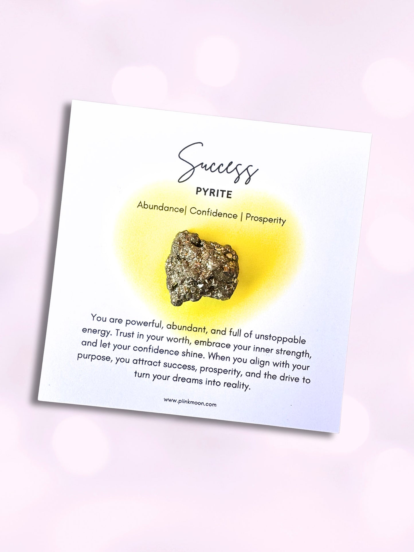 Pyrite Intention Stone For Confidence & Abundance