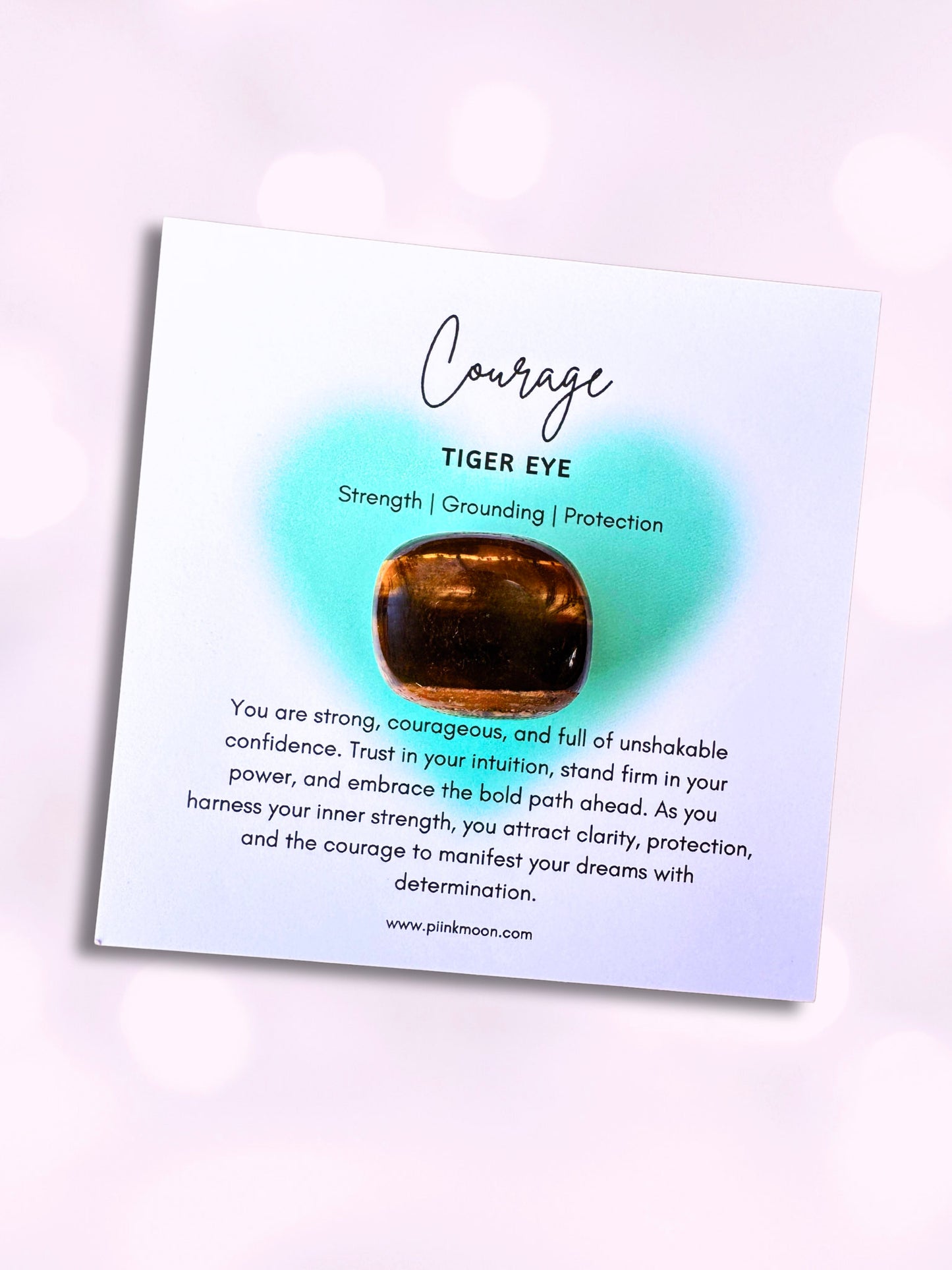 Tiger Eye Intention Stone For Grounded Confidence
