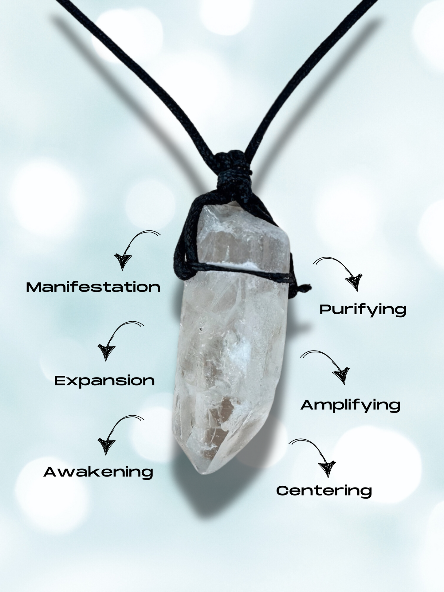 Clear Quartz Necklace To Amplify Your Energy & Elevate Your Intentions