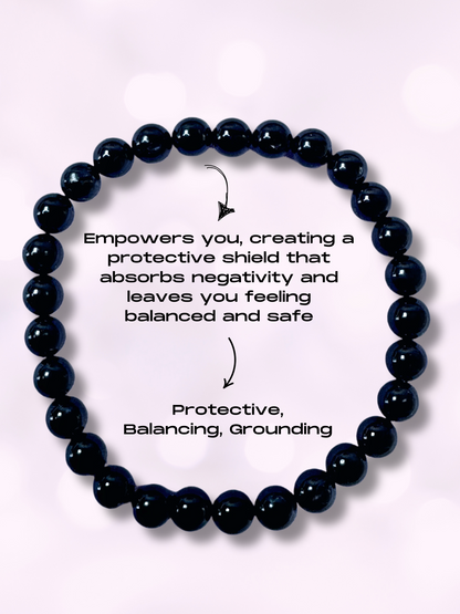 Black Tourmaline Bracelet To Protection & Ground Your Energy