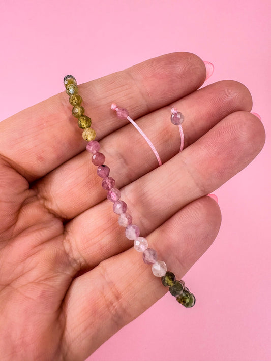 Rainbow Tourmaline Bracelet To Balance & Protect