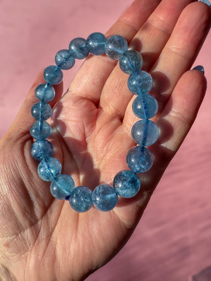 AAA Grade Aquamarine Bracelet for Confidence