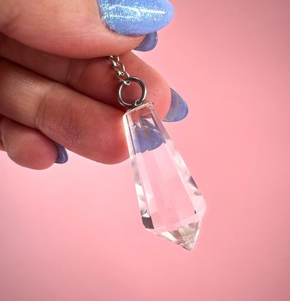 Clear Quartz Point Pendulum to Receive Clear Guidance