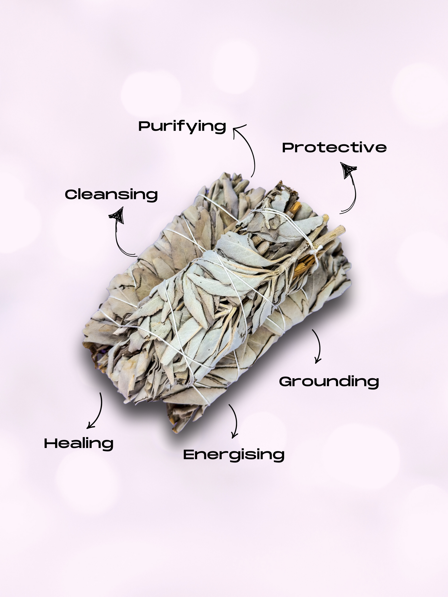 White Sage Smudge Stick To Cleanse, Protect & Refresh Your Space