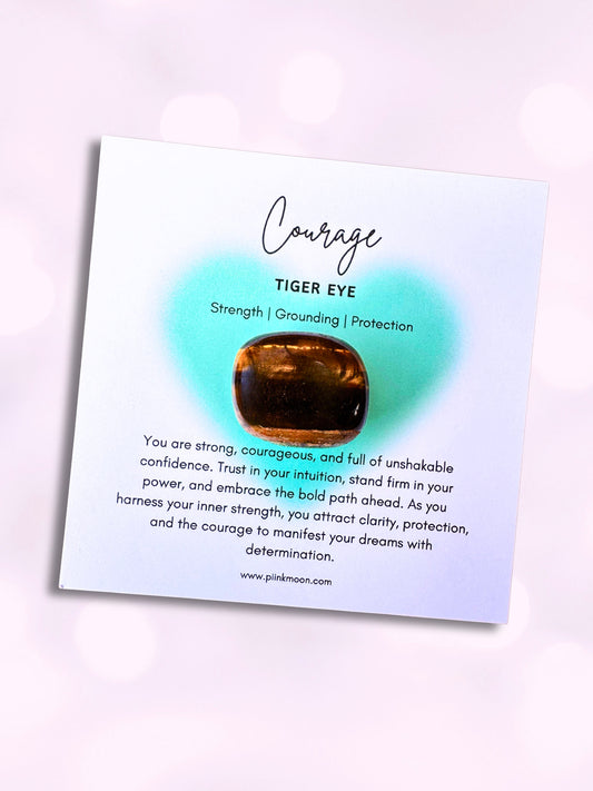 Tiger Eye Intention Stone For Grounded Confidence