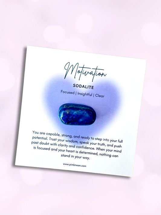 Sodalite Intention Stone to Help You Speak Your Truth