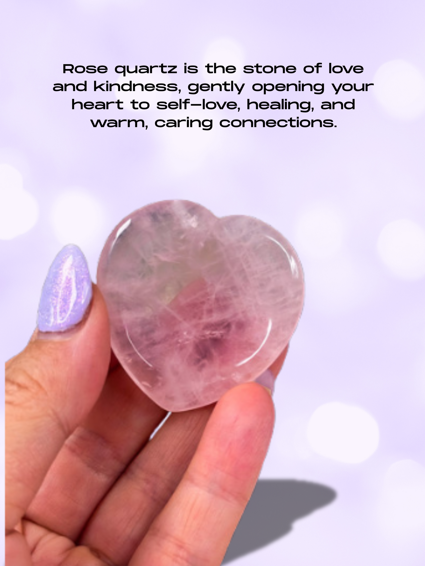 Rose Quartz Worry Stone To Soothe Your Soul, Open Your Heart